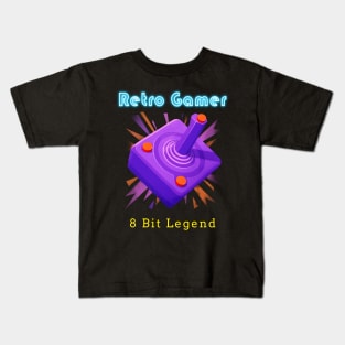 Retro Gamer Logo 25 Kids T-Shirt